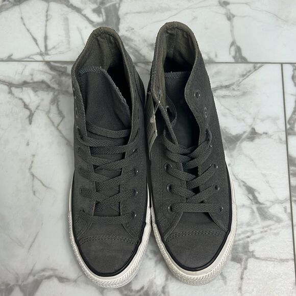 NWT Converse All Stars Gray Suede with Matching Gray Laces Unisex Women’s Size 6 - Picture 5 of 15
